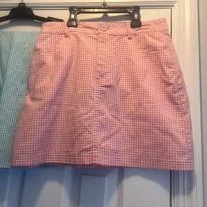 Forever 21 Pink Gingham A-Line Mini Skirt